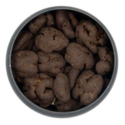 Elamore Şeker İlavesiz, Glütensiz, Vegan Cevizli Bitter Çikolata - Siyah Yuvarlak Metal Kutu, 150 gr - 2