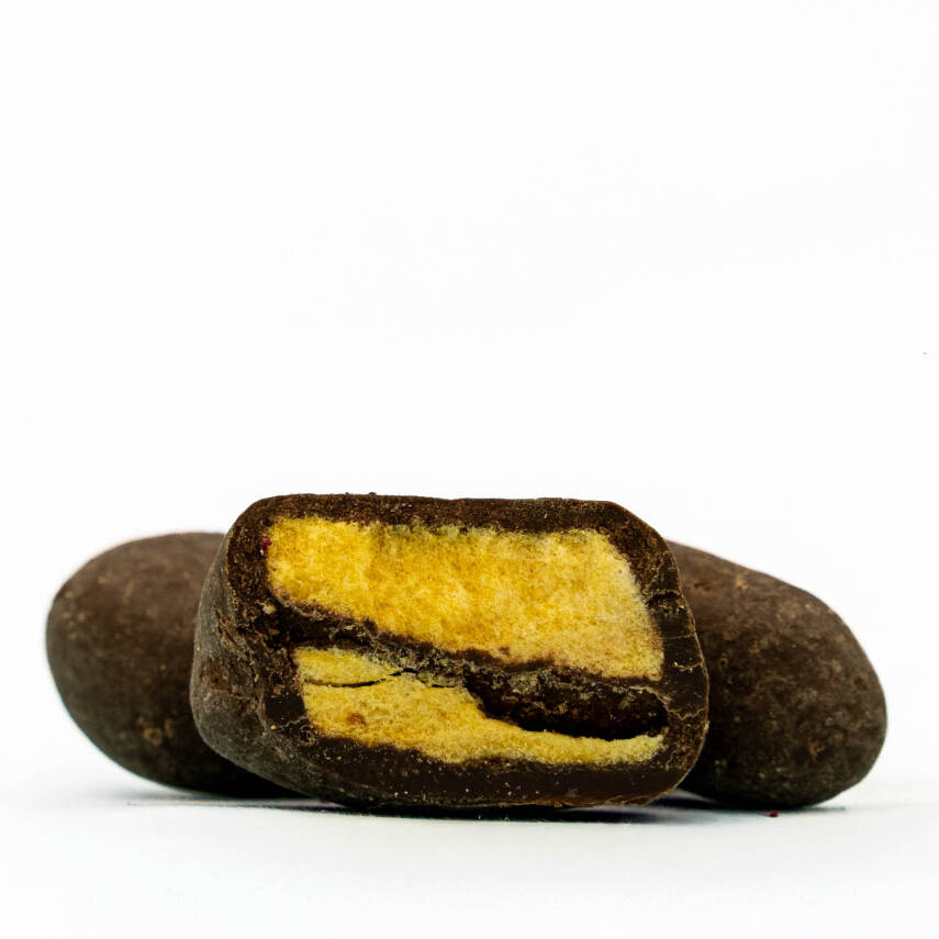 Elamore Şeker İlavesiz, Glütensiz, Vegan Freeze Dried Mangolu Bitter Çikolata - Doypack 50 gr - 2