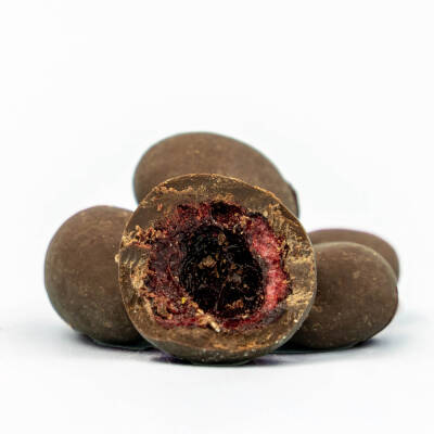 Elamore Şeker İlavesiz, Glütensiz, Vegan Freeze Dried Vişneli Bitter Çikolata - Doypack 50 gr - 2