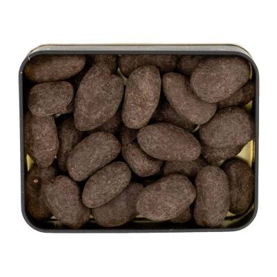 Elamore Şeker İlavesiz, Glütensiz, Vegan Hurmalı Bitter Çikolata - Küçük Kare Metal Kutu,150 gr - 2