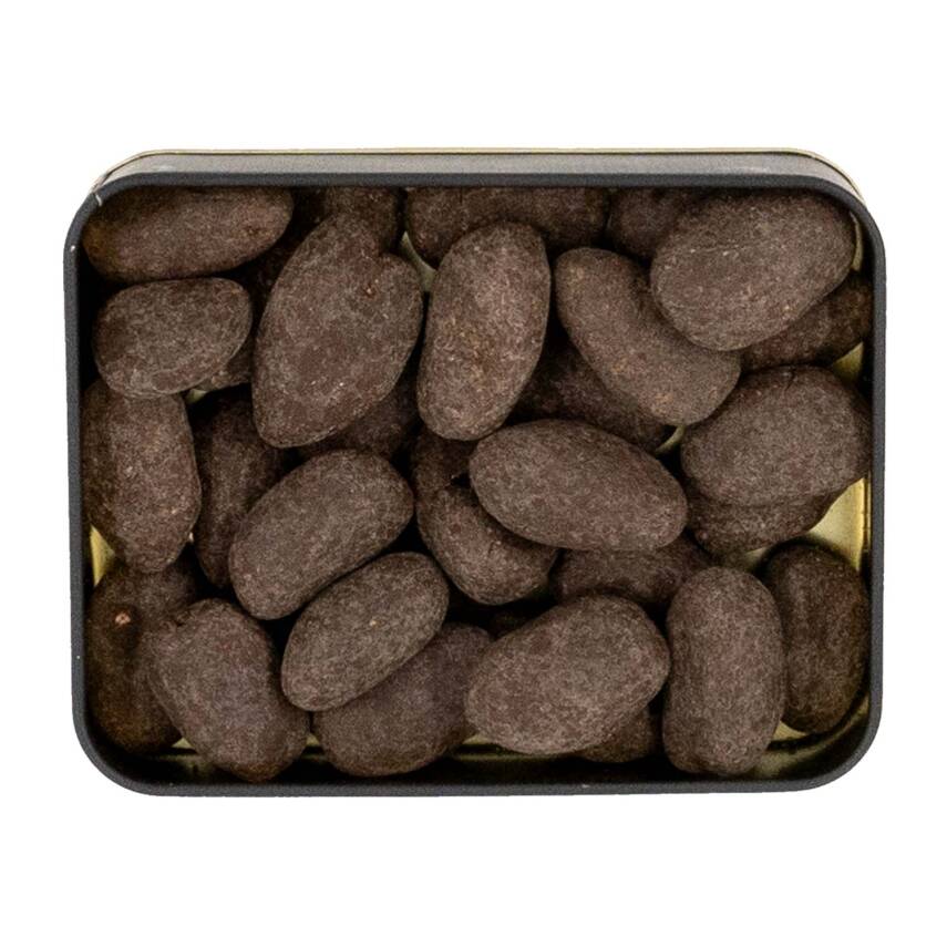 Elamore Şeker İlavesiz, Glütensiz, Vegan Hurmalı Bitter Çikolata - Küçük Kare Metal Kutu,150 gr - 2