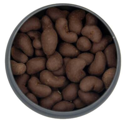 Elamore Şeker İlavesiz, Glütensiz, Vegan Kajulu Bitter Çikolata - Siyah Yuvarlak Metal Kutu, 150 gr - 2