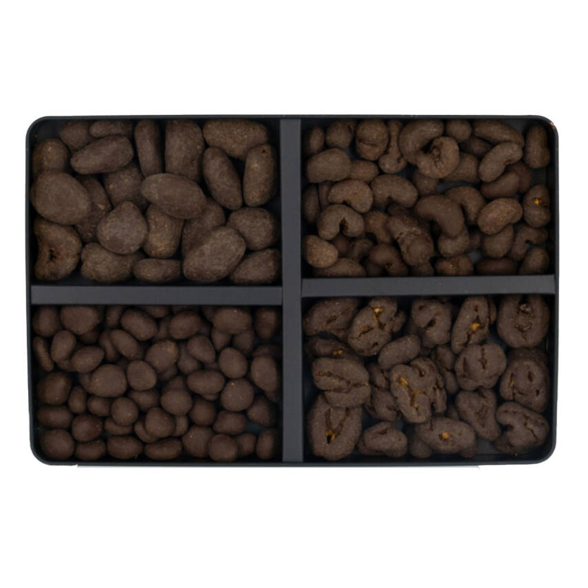 Elamore Şeker İlavesiz, Glütensiz, Vegan Mix Bitter Çikolata - Büyük Metal Kutu,400 gr - 2