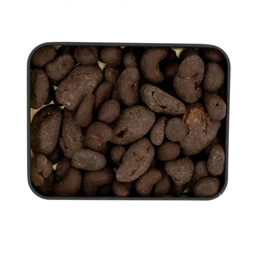 Elamore Şeker İlavesiz, Glütensiz, Vegan Mix Bitter Çikolata Küçük Kare Metal Kutu 150 gr - 2