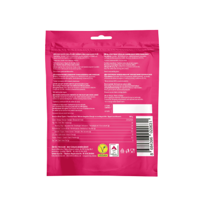 Mely Şeker İlavesiz, Glütensiz, Vegan Freeze Dried Çilekli Bitter Çikolata 50 gr - 2