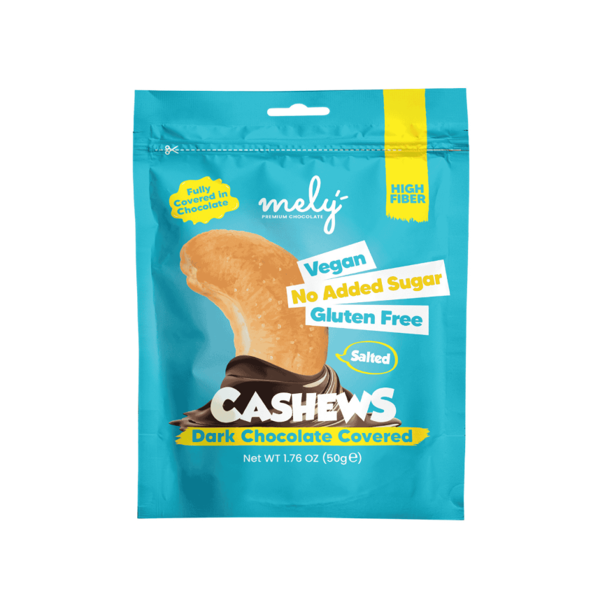 Mely Şeker İlavesiz, Glütensiz, Vegan Kajulu Bitter Çikolata 50 gr - 1