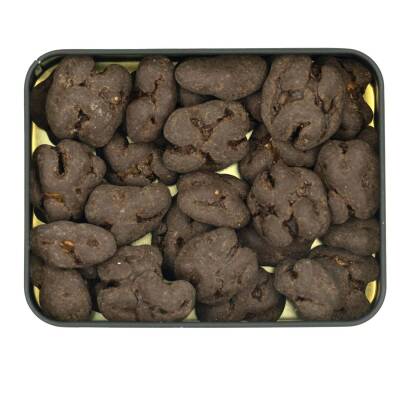 Elamore Şeker İlavesiz, Glütensiz, Vegan Cevizli Bitter Çikolata - Küçük Kare Metal Kutu, 150 gr - 2